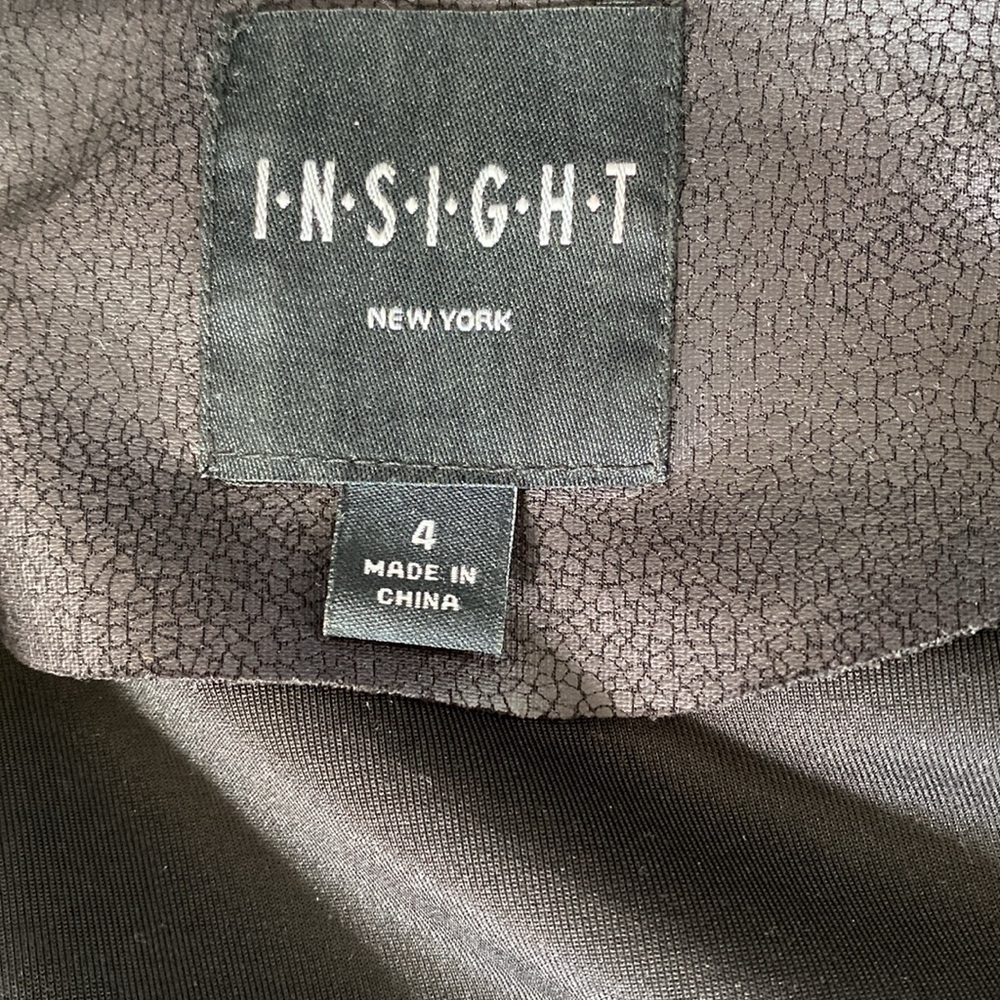 Faux Leather Drape Front Jacket - image 7